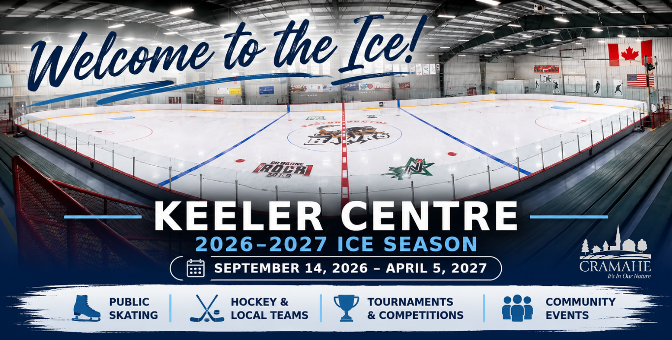 Image of keeler centre ice season September 14 to April 5 2027.